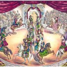 8043.Soldiers and horses parade in royal court.POSTER.art wall decor
