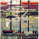 7329.Decor Poster.Japanese ship.Asian decoration.Interior design.Room wall art.
