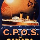 10759.Poster decoration.Home interior.Room art wall design.Canada World cruise