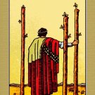 Decoration Poster from Vintage Tarot Card.Three of Clubs.Home Wall Decor.11388
