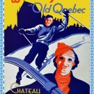 10755.Poster decoration.Home interior.Room art wall design.Quebec Frontenac Ski