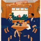 Decoration Poster.Home interior.Room Wall art decor.Vichy train Wagon.11165
