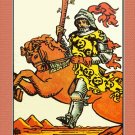 Decoration Poster from Vintage Tarot Card.Knight of Wands.Clubs.wall Decor.11393