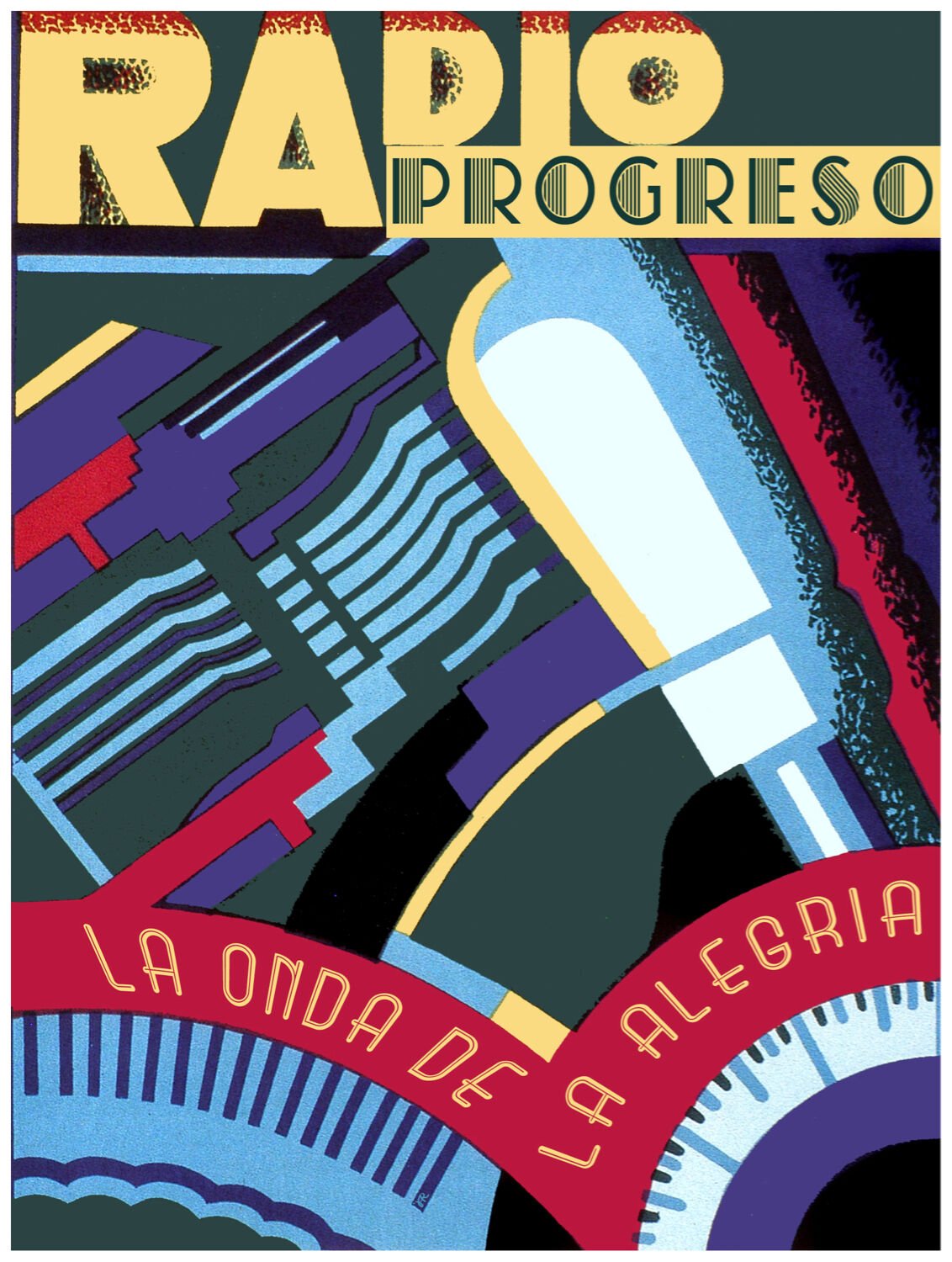 816.Radio Progreso Wall Art Decoration POSTER.Graphics to decorate home office.