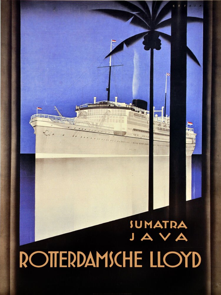 2370.Sumatra Java Rotterdamsche Travel Art Decor POSTER.Home Graphic Design.