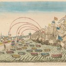 Wall Decor Poster.Room interior art design.Attack to havana by British.11619