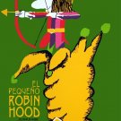 8486.El pequeño robin hood.english film.boot.POSTER.movie decor Cuban art