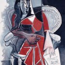 10408.Decoration Poster.Home wall Painting Art decoration.Picasso.Red dress