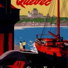 7947.Chateau frontenac.Canada pacific hotel.quebec.POSTER.art wall decor