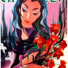 5319.Decorative Poster.Woman take flowers to cemetery.Home room wall art design
