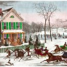500.Winter Horse Trott Decoration Art POSTER.Graphics to decorate home office.