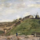 Decoration Poster.Hill of Montmartre.Van Gogh art painting.Room wall decor.11366