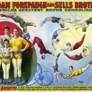 Wall Decoration Poster.Room art design.Circus Acrobats family Forepaugh.11700