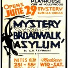 5641.Hollywood playhouse.mystery broad walk asylum.POSTER.Home Office decor