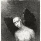 11944.Decoration Poster.Room design.Wall decor.Odilon Redon mystic art.Angel