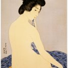 9537.Japanese woman unclothed with bare back.POSTER.decor Home Office art