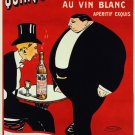 6947.Decoration Poster.Home interior.Room Wall art decor.Quinquina white wine