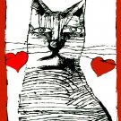 Decoration Poster.Home interior design.Room Wall prop.Cat in Love.Pet shop.11070