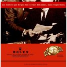 4330.Gold vintage POSTER ad.Political power men.Datejust.Red decor Home wall art