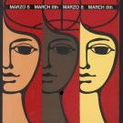 Wall Decor Poster.Home room interior art design.Women International Day.11577