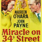 Wall Decoration Poster.Home Room deco design.Miracle on 34th Street movie.11728