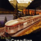 Decoration Poster.Home interior.Room Wall art decor.Canada train.Travel.11167