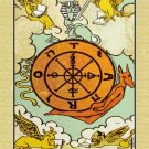 Decoration Poster from Vintage Tarot Card.Wheel of Fortune.Mystical decor.11373