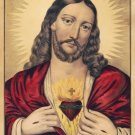 Wall Decor Poster.Home Room interior.Sacred Heart o Jesus Christ.Christian.11634