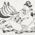 12054.Decoration Poster.Home interior design.Room wall decor.Couple love drawing