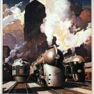 Decoration Poster.Home interior.Room Wall decor.New York Railroad.Train.11028