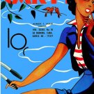 6255.Cartel.Woman on bike.wearing shorts.birds.smoke.POSTER.Home Office art