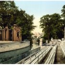 7507.Walkway next to creek facing atrium.trees.POSTER.art wall decor
