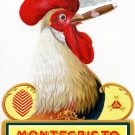 Decoration Poster.Home interior decor.Wall art.Cuban Rooster smokes cigar.11137