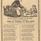 Wall Decor Poster.Home Room art design.El amor de madre.Old Spanish Poem.11650