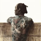 12076.Decoration Poster.Home interior design.Room wall decor.Japan tattoo shop
