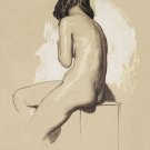 12035.Decoration Poster.Home interior design.Room wall decor.Nude woman drawing
