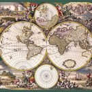 3289.Mapa Mundi Ancient Map of World POSTER.Home room office school art decor
