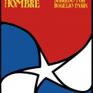 Movie Poster decor for Cuba film HUELLA del Hombre.Footprint of Man.Art Design.
