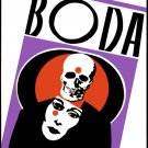 Movie Poster decor for Bulgarian film""La BODA.The Wedding""Skull.Masked Death art
