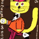 Spanish movie Poster""YELLOW Elegant top cat 80 days around the world""Children