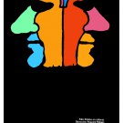 Movie Poster for Polish film CARA y Cruz.Colorful faces.Home room art decoration