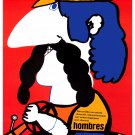 Movie Poster for Russian film HOMBRES.Men.Moustache Taxi driver.Room art decor