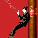 Decorative Poster.Cuban classic label.Cigar collection.H.Upmann teal.9430 Decorative Poster.Cuban classic label.Cigar collection.H.Upmann teal.9430