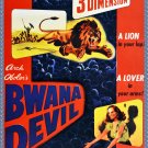 Decorative movie Poster.Bwana Devil in 3d film.9471