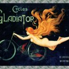 Decorative Poster.Cycles Gladiator.Vintage bicycle.Blonde bike.French art nouveau.9536
