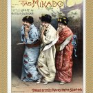 Decoration Poster.The Mikado.Crossdress show.All men Opera cast.Japanese.Geishas.9784 Decoration Poster.The Mikado.Crossdress show.All men Opera cast.Japanese.Geishas.9784