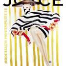 Decorative Poster Home wall decor.Joyce.Stripes dress on retro fashion model.8258