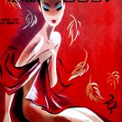 Decorative Poster.Home wall interior.Home room art.Fashion girl.Asian.red.6644 Decorative Poster.Home wall interior.Home room art.Fashion girl.Asian.red.6644