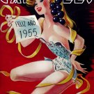 Decorative Poster.Home wall interior.Home room art.Feliz a_o 1955.New year.6653 Decorative Poster.Home wall interior.Home room art.Feliz a_o 1955.New year.6653