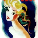 Decorative Poster.Home wall interior.Room art.Fashion hairstyle blonde model.6738